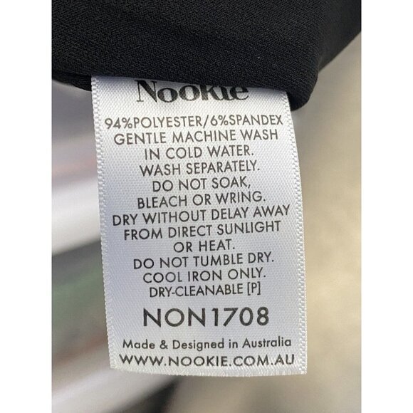 Nookie Womens Medea Midi Black‎ Halter Neck NON1708 Size Medium NWT - Picture 8 of 9